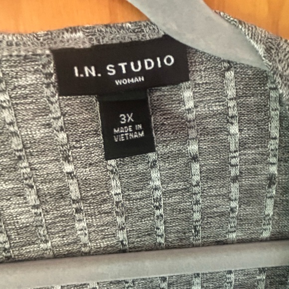 Gray Open-Front Cardigan Sweater size 3XL new with tags - Picture 2 of 4